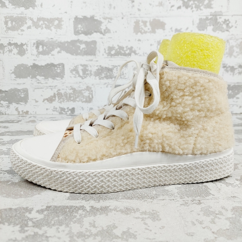 New Dolce Vita Veola Plush Fur Lifestyle High Top Sneakers F890